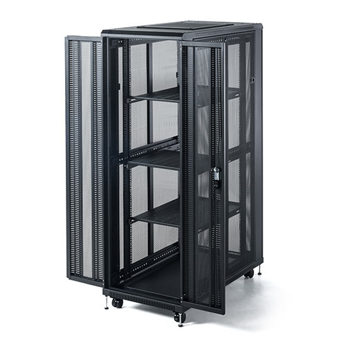 サーバーラック｜19インチ・36U・大型・メッシュ扉・放熱対応