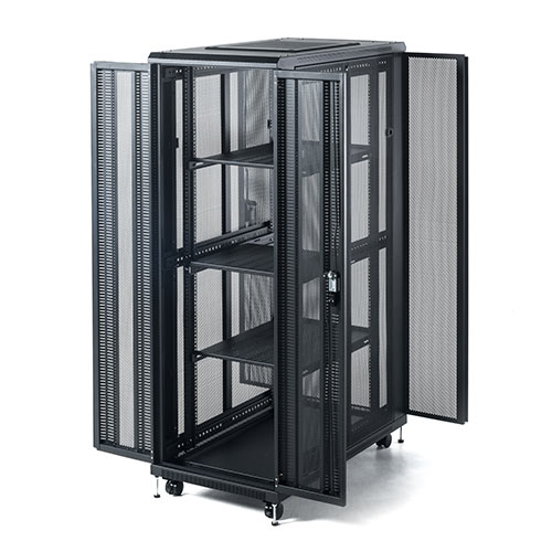 サーバーラック｜19インチ・36U・大型・メッシュ扉・放熱対応