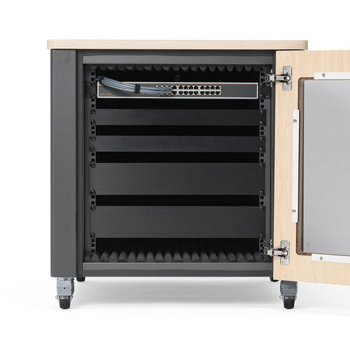 防音ラック（騒音低減ラック・19インチ・12U・小型・AVシステム・音響機器・奥行78.2cm・高さ72.6cm）