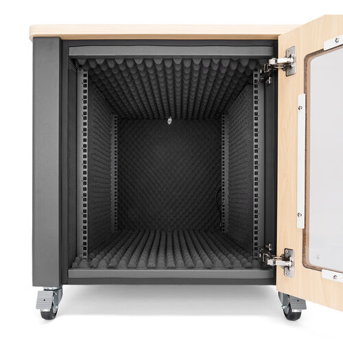 防音ラック（騒音低減ラック・19インチ・12U・小型・AVシステム・音響機器・奥行78.2cm・高さ72.6cm）