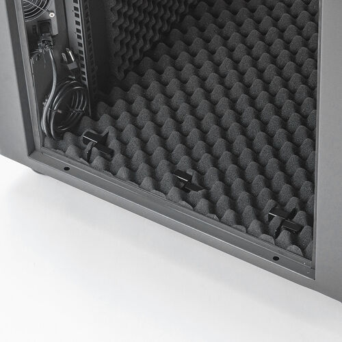 防音ラック（騒音低減ラック・19インチ・12U・小型・AVシステム・音響機器・奥行78.2cm・高さ72.6cm）