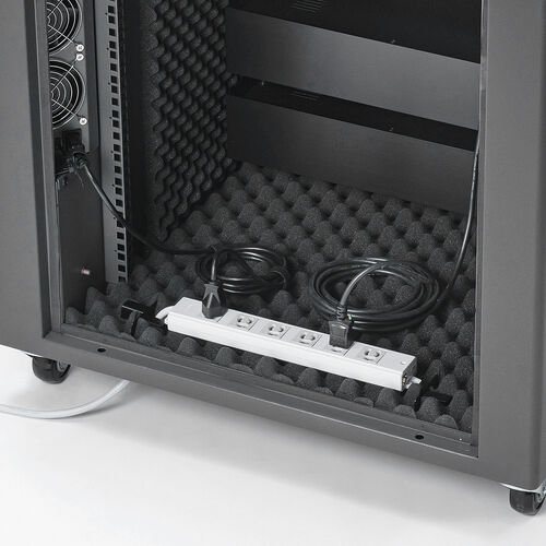 防音ラック（騒音低減ラック・19インチ・12U・小型・AVシステム・音響機器・奥行78.2cm・高さ72.6cm）