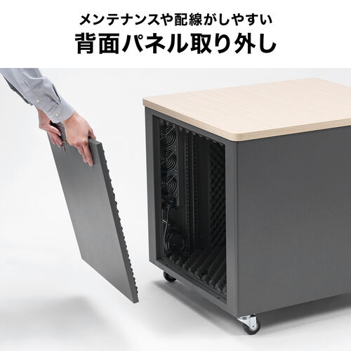 防音ラック（騒音低減ラック・19インチ・12U・小型・AVシステム・音響機器・奥行78.2cm・高さ72.6cm）