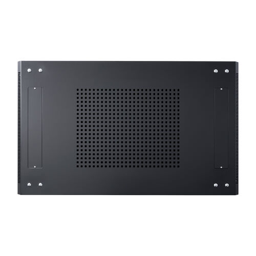 サーバーラック（19インチ・データセンター・中型・24U・奥行100cm・メッシュパネル・棚板×3枚・スライド棚×1枚付き）