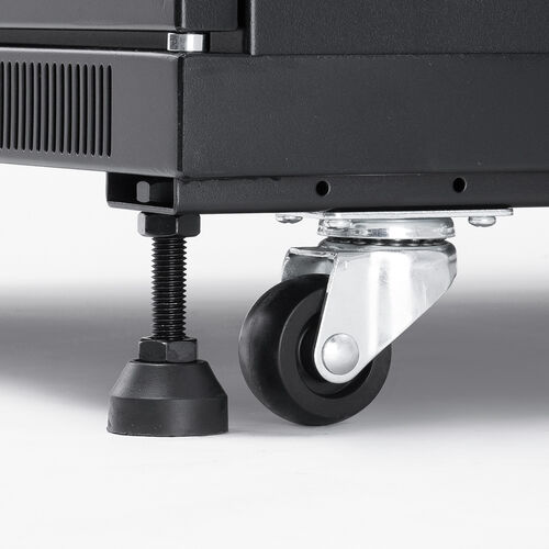 サーバーラック（19インチ・データセンター・中型・24U・奥行100cm・メッシュパネル・棚板×3枚・スライド棚×1枚付き）