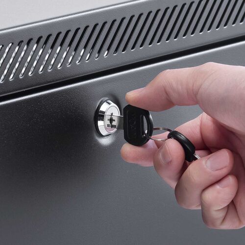 サーバーラック（19インチ・データセンター・中型・24U・奥行100cm・メッシュパネル・棚板×3枚・スライド棚×1枚付き）