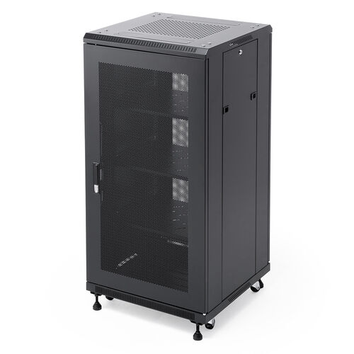 サーバーラック｜19インチ・24U・メッシュ扉・鍵付き・即納対応