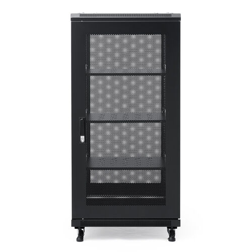 サーバーラック｜19インチ・24U・メッシュ扉・鍵付き・即納対応