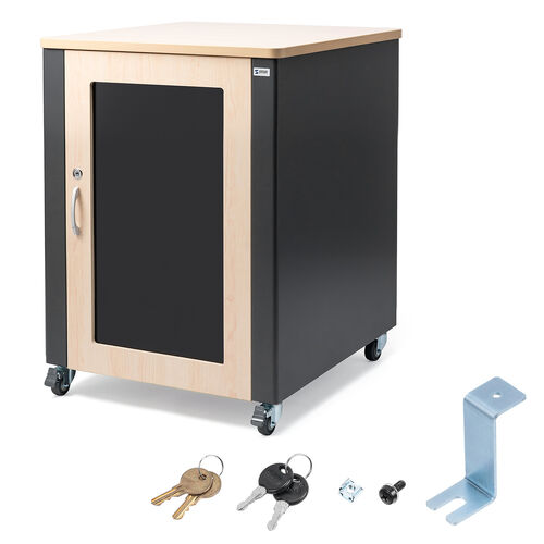 防音ラック（騒音低減ラック・19インチ・18U・中型・AVシステム・音響機器・奥行78.2cm・高さ99.3cm）