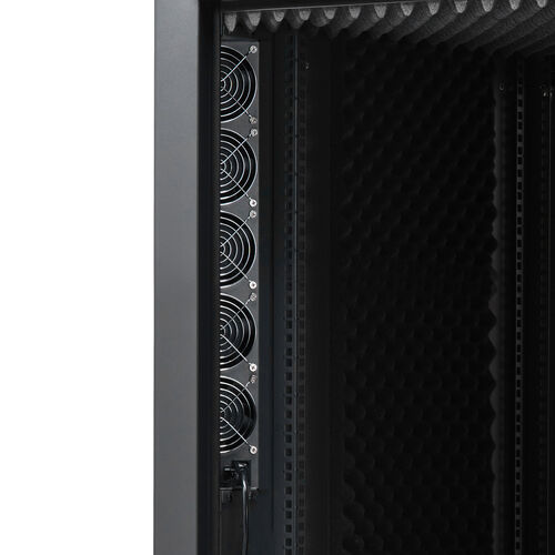 防音ラック（騒音低減ラック・19インチ・18U・中型・AVシステム・音響機器・奥行78.2cm・高さ99.3cm）