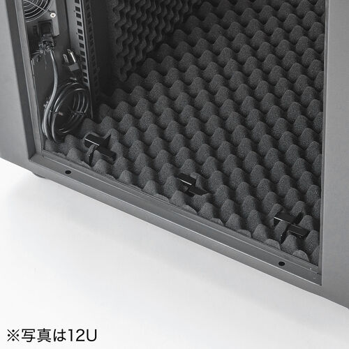 防音ラック（騒音低減ラック・19インチ・18U・中型・AVシステム・音響機器・奥行78.2cm・高さ99.3cm）