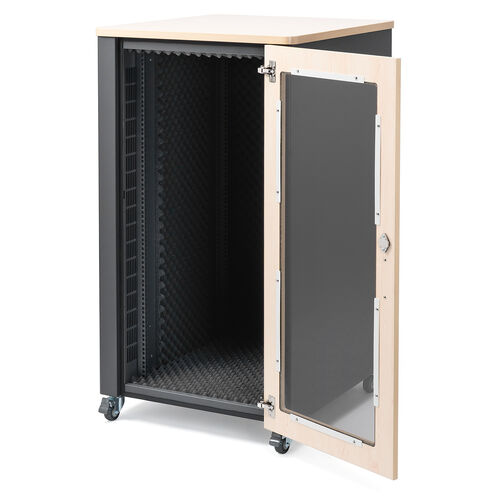 防音ラック（騒音低減ラック・19インチ・24U・中型・AVシステム・音響機器・奥行78.2cm・高さ126cm）