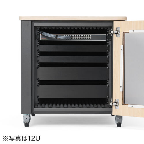 防音ラック（騒音低減ラック・19インチ・24U・中型・AVシステム・音響機器・奥行78.2cm・高さ126cm）