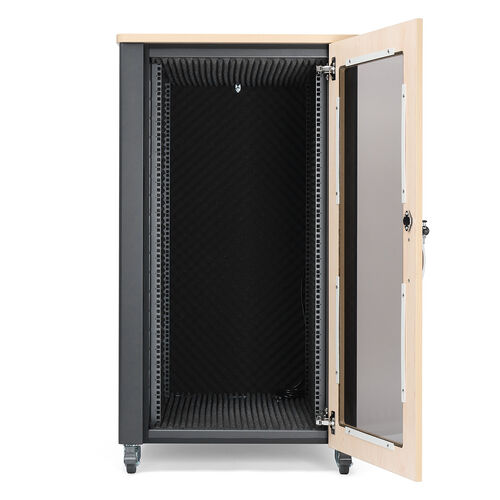 防音ラック（騒音低減ラック・19インチ・24U・中型・AVシステム・音響機器・奥行78.2cm・高さ126cm）