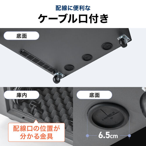 防音ラック（騒音低減ラック・19インチ・24U・中型・AVシステム・音響機器・奥行78.2cm・高さ126cm）