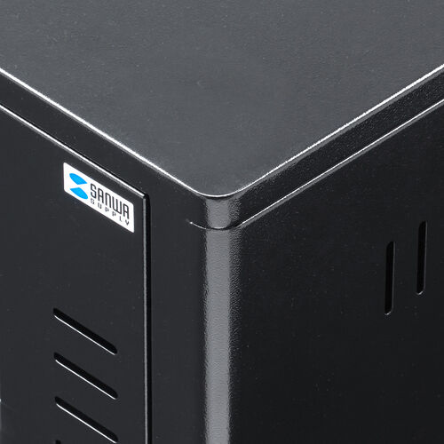 機器収納ボックス（幅50×奥行45×高さ53cm・ネットワークラック・データセンター・中型・サーバー・通信機器・NAS・ルーター・ハブ・黒・完成品）