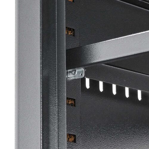 機器収納ボックス（幅50×奥行45×高さ53cm・ネットワークラック・データセンター・中型・サーバー・通信機器・NAS・ルーター・ハブ・黒・完成品）