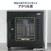 機器収納ボックス（幅50×奥行45×高さ53cm・ネットワークラック・データセンター・中型・サーバー・通信機器・NAS・ルーター・ハブ・黒・完成品）
