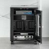 機器収納ボックス（幅40×奥行45×高さ53cm・ネットワークラック・データセンター・中型・サーバー・通信機器・NAS・ルーター・ハブ・黒・完成品）