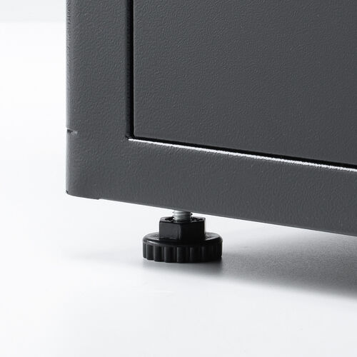 機器収納ボックス（幅40×奥行45×高さ53cm・ネットワークラック・データセンター・中型・サーバー・通信機器・NAS・ルーター・ハブ・黒・完成品）