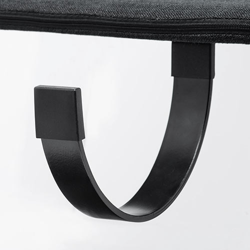 リストレスト（後付け・肘置き台・ワンタッチ取り付け・エルゴノミクス・幅60cm・ブラック）