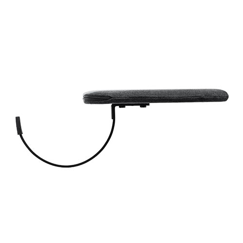 リストレスト（後付け・肘置き台・ワンタッチ取り付け・エルゴノミクス・幅60cm・ブラック）