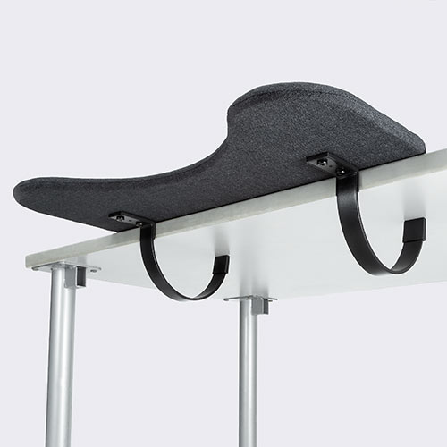 リストレスト（後付け・肘置き台・ワンタッチ取り付け・エルゴノミクス・幅60cm・ブラック）