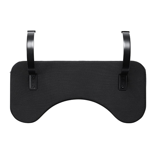 【アウトレット】リストレスト メッシュ 幅60cm（肘置き台・ワンタッチ取付・デスク取付・エルゴノミクス・ブラック）