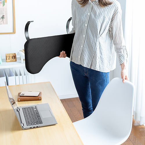 【アウトレット】リストレスト メッシュ 幅60cm（肘置き台・ワンタッチ取付・デスク取付・エルゴノミクス・ブラック）