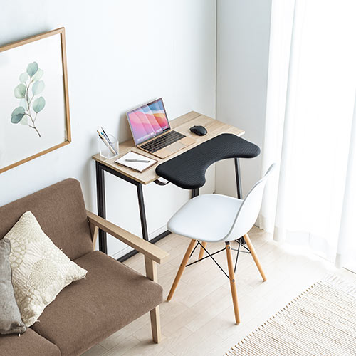 【アウトレット】リストレスト メッシュ 幅60cm（肘置き台・ワンタッチ取付・デスク取付・エルゴノミクス・ブラック）