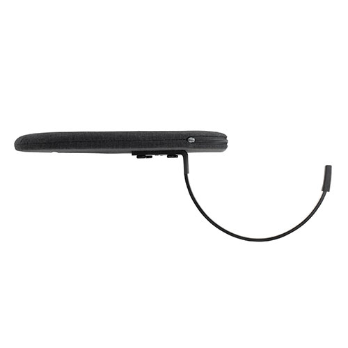 リストレスト（肘置き台・ワンタッチ取付・デスク取付・エルゴノミクス・幅75cm・ブラック）