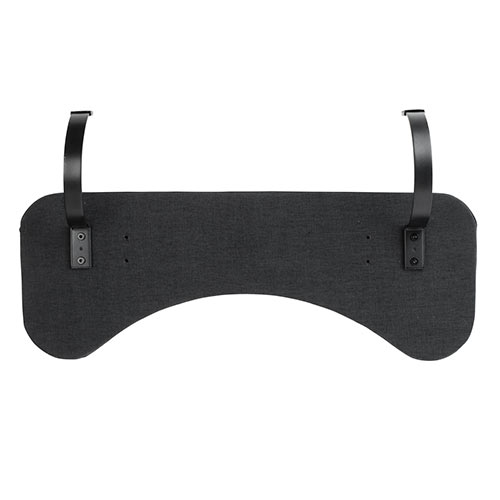 リストレスト（肘置き台・ワンタッチ取付・デスク取付・エルゴノミクス・幅75cm・ブラック）