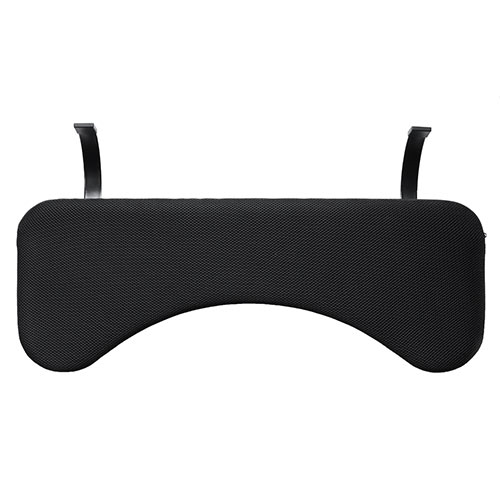 リストレスト メッシュ 幅75cm（肘置き台・ワンタッチ取付・デスク取付・エルゴノミクス・ブラック）