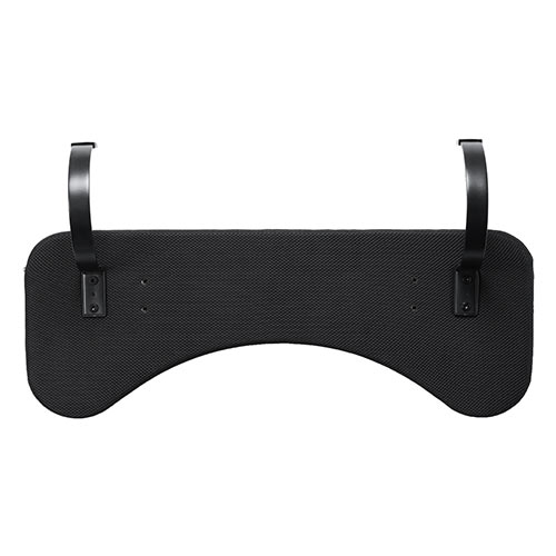 リストレスト メッシュ 幅75cm（肘置き台・ワンタッチ取付・デスク取付・エルゴノミクス・ブラック）