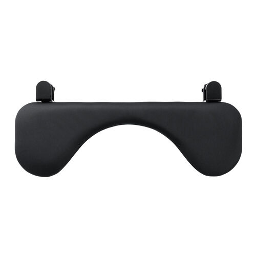 リストレスト（肘置き台・クランプ取付・幅67cm・クッション入り・エルゴノミクス・ブラック）