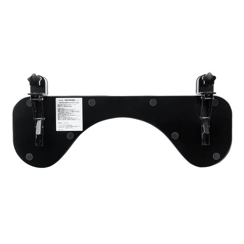 リストレスト（肘置き台・クランプ取付・幅67cm・クッション入り・エルゴノミクス・ブラック）