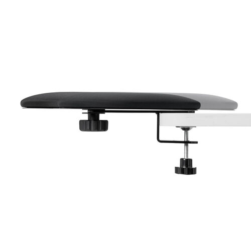 リストレスト（肘置き台・クランプ取付・幅20cm・クッション入り・エルゴノミクス・ブラック）