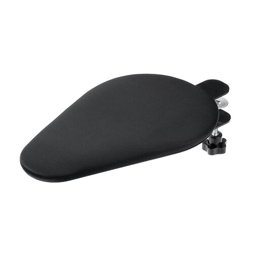 リストレスト（肘置き台・クランプ取付・幅20cm・クッション入り・エルゴノミクス・ブラック）