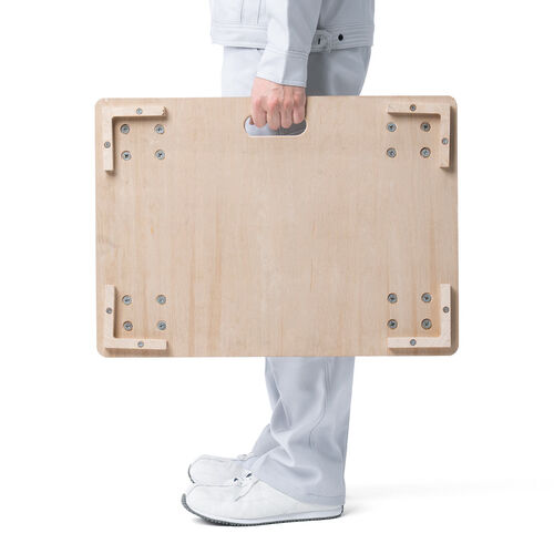 木製ドーリー（平台車・耐荷重200kg・50Lコンテナ対応・積み重ね可能・取っ手・キャスター付・木枠・取り外し可能・オリコン・倉庫・Mサイズ）