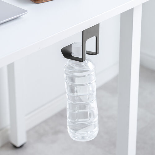 デスク下取り付けマルチホルダー UDシリーズ（シングルタイプ・ペットボトル対応・天板裏ネジ取り付け・テーブルフック・デスク下収納）