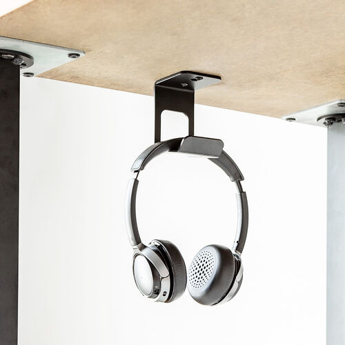 デスク下取り付けマルチホルダー UDシリーズ（シングルタイプ・ペットボトル対応・天板裏ネジ取り付け・テーブルフック・デスク下収納）