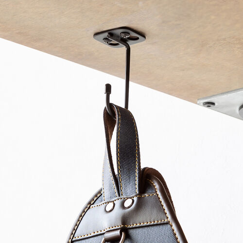 デスク下取り付けフック（スモールサイズ・天板裏ネジ取り付け・テーブルフック・吊り下げ・棚・デスク下収納） UDS004