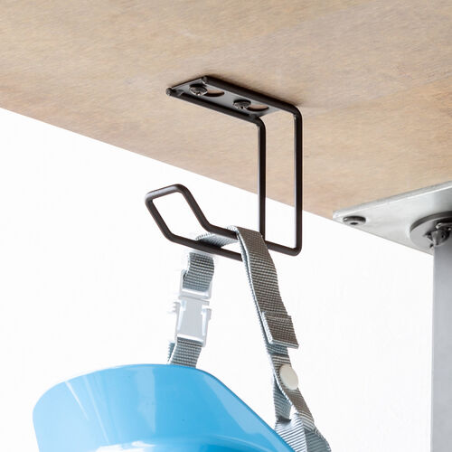 デスク下取り付けフック UDシリーズ（ダブルタイプ・天板裏ネジ取り付け・テーブルフック・吊り下げ・棚・デスク下収納） UDS005