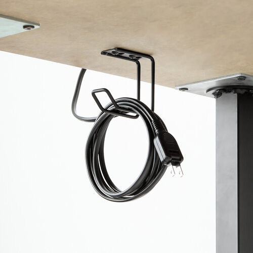 デスク下取り付けフック UDシリーズ（ダブルタイプ・天板裏ネジ取り付け・テーブルフック・吊り下げ・棚・デスク下収納） UDS005