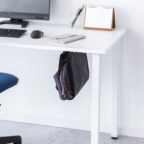 デスク下取り付け収納ネット（B5対応サイズ・天板裏ネジ取り付け・縦型ネットタイプ・ナイロンメッシュ・デスク下収納ネット） UDS009