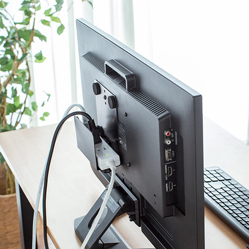 モニター裏 収納 VESA ホルダー Nintendo Switch設置 HDDホルダー