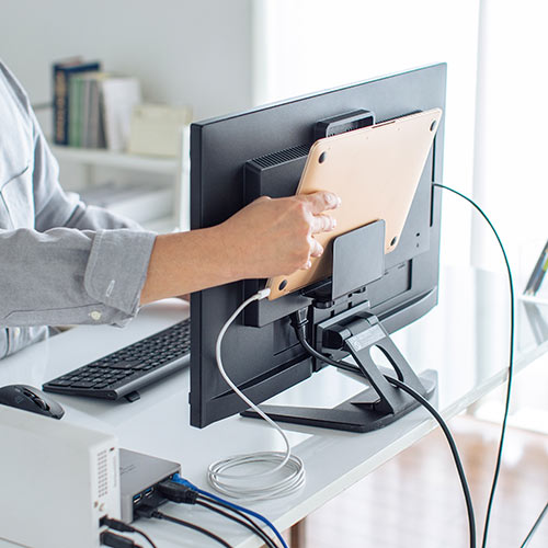 モニター裏 収納 VESA ホルダー Nintendo Switch設置 HDDホルダー