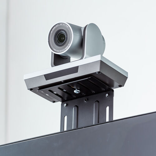 モニター上台（VESAマウント取り付け棚・VESA100対応・横幅12.5cm・耐荷重2kg・カメラ設置・小物置き）