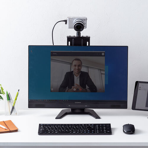 モニター上台（VESAマウント取り付け棚・VESA100対応・横幅12.5cm・耐荷重2kg・カメラ設置・小物置き）