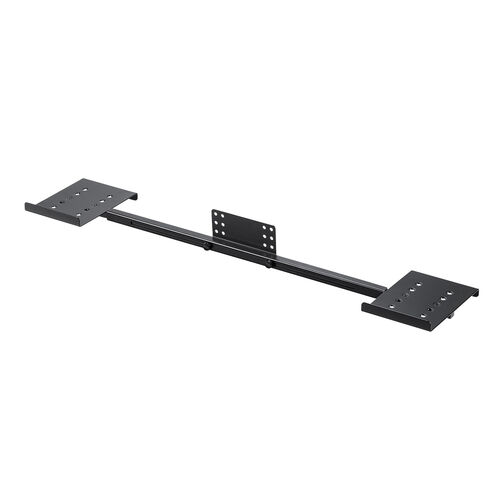 VESA取り付けスピーカースタンド（24～37インチ程度モニター対応・2ch・収納棚）